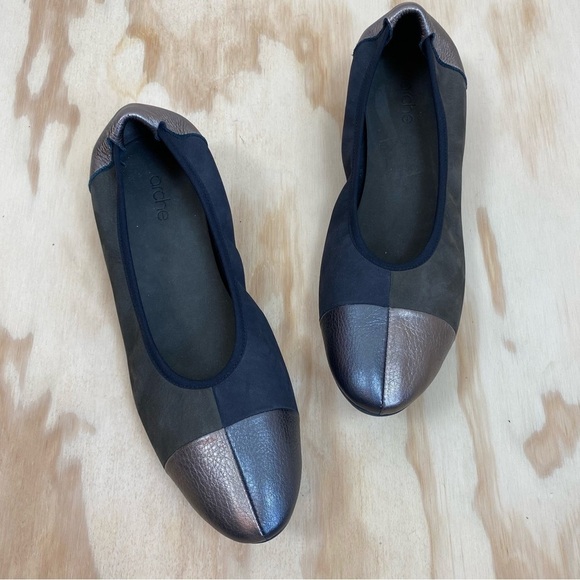 Arche Onyqua Leather Suede Ballerina Flat